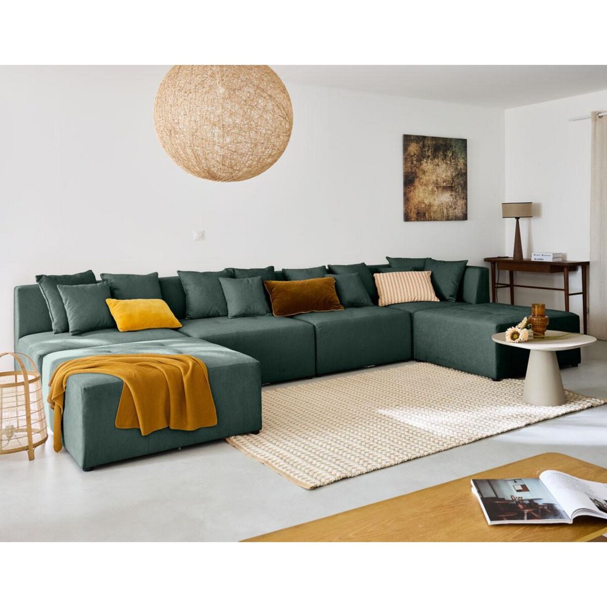 LISA DESIGN Amalfi - pouf modulable - en tissu