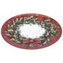 Voir la diapositive 2 : ATMOSPHERA Lot de 12 dessous d'assiette Couronne de Noël D. 33 cm - Rouge