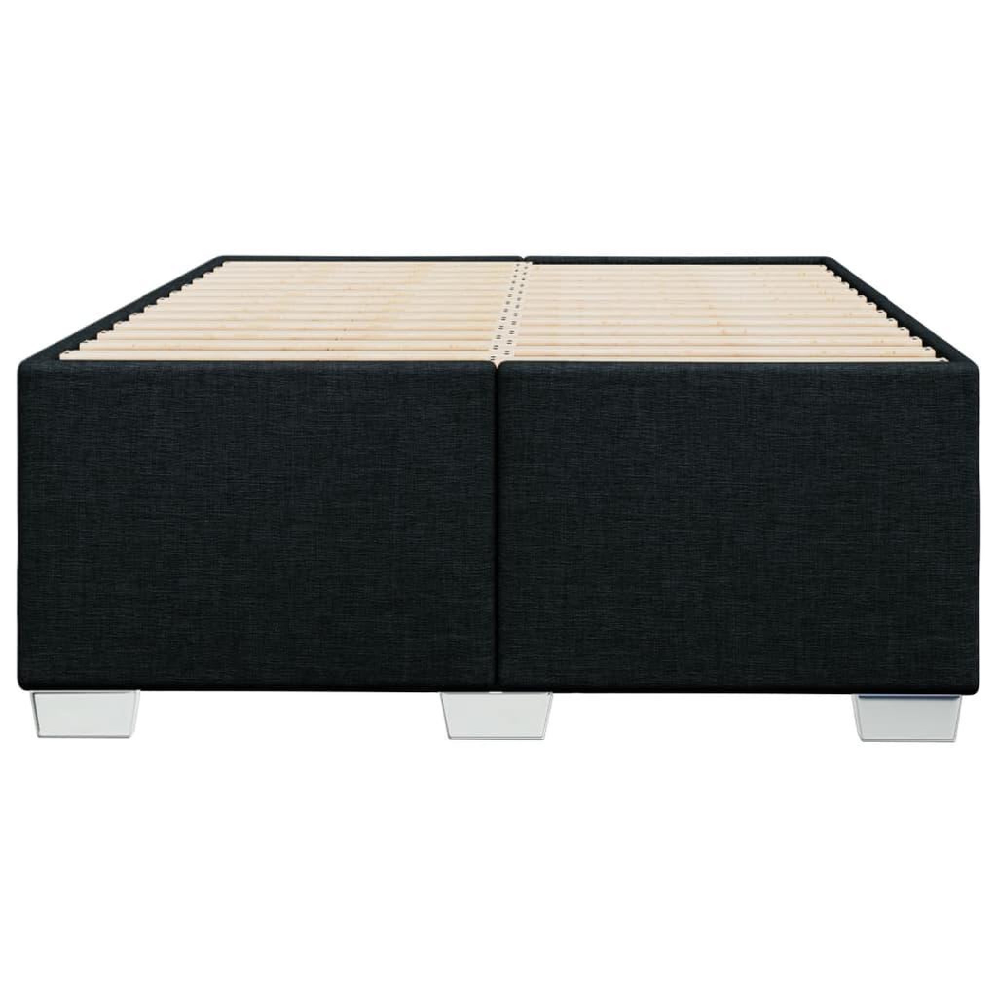 Voir la diapositive 4 : VIDAXL Cadre de lit sans matelas noir 120x200 cm tissu
