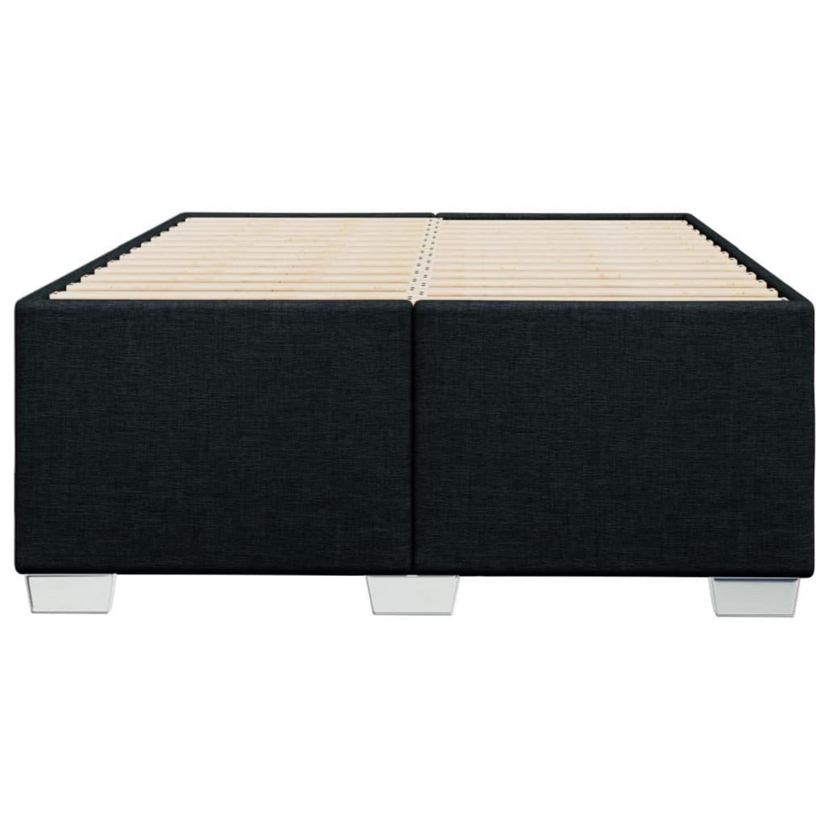 VIDAXL Cadre de lit sans matelas noir 120x200 cm tissu