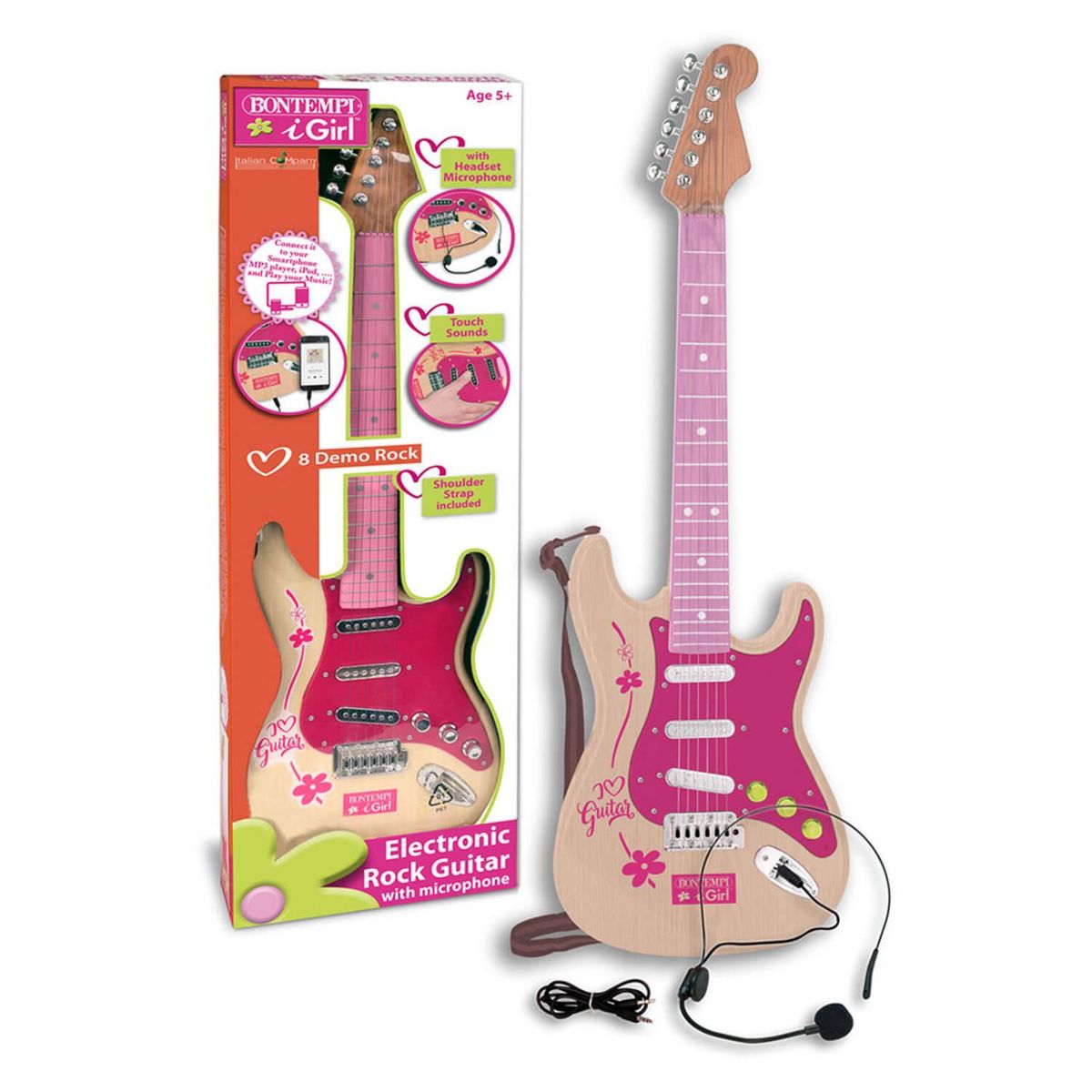 Bontempi Guitare rock électronique iGirl