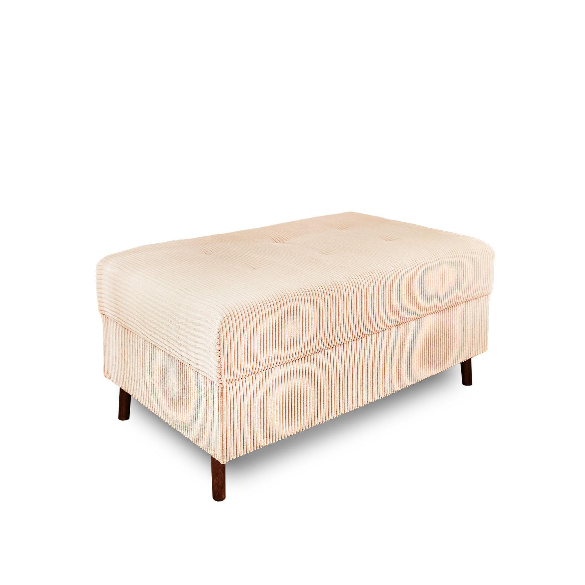 Voir la diapositive 1 : LISA DESIGN Rune - pouf modulable - en velours côtelé