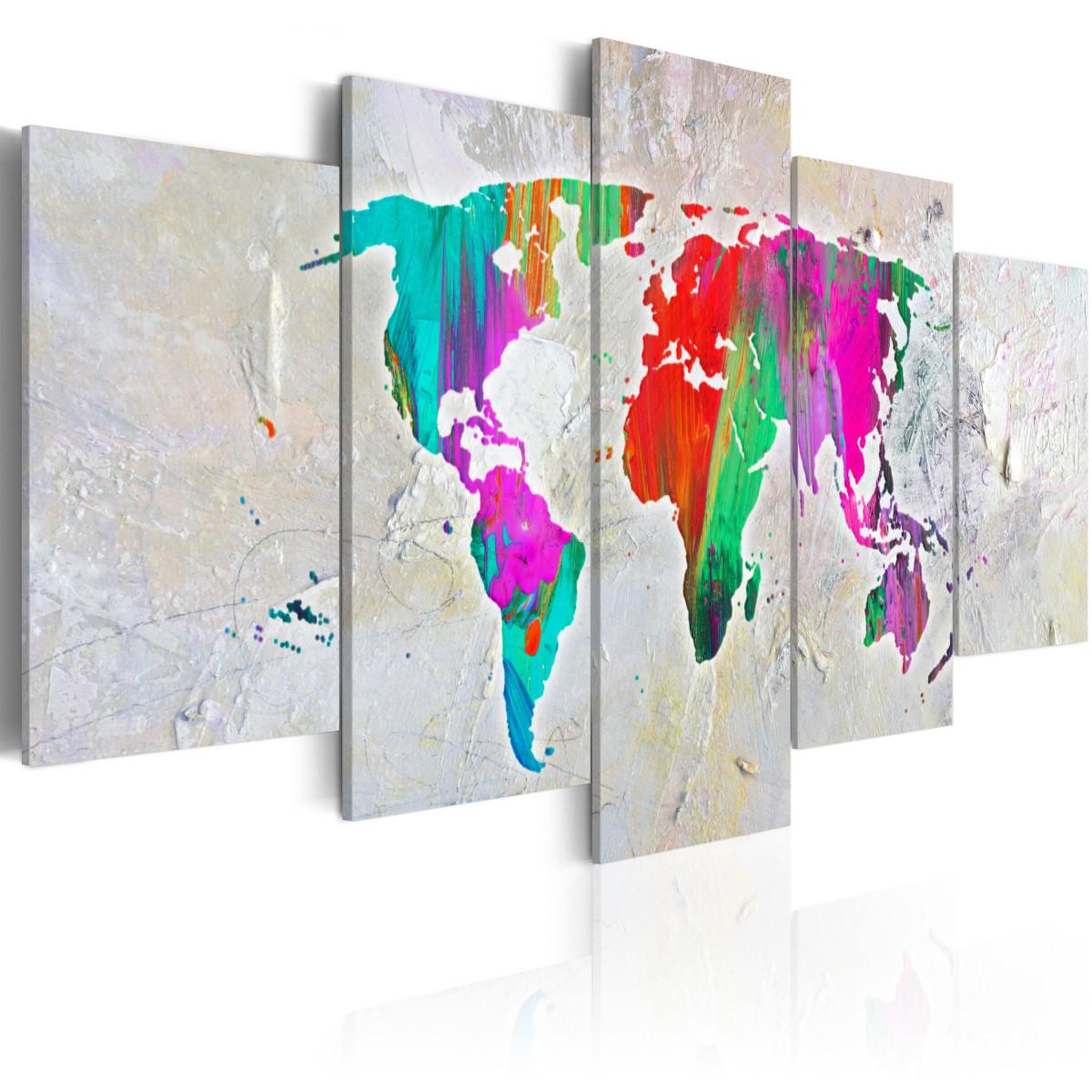 Paris Prix Tableau imprimé  colourful planet. Coloris disponibles : Multicolore