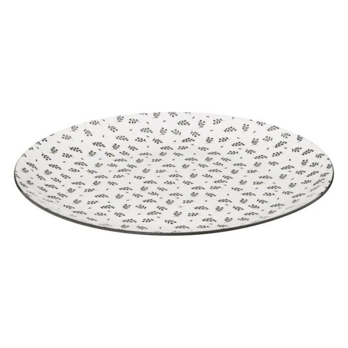 SECRET DE GOURMET Lot de 6 Assiettes Plates  Iris  26cm Beige