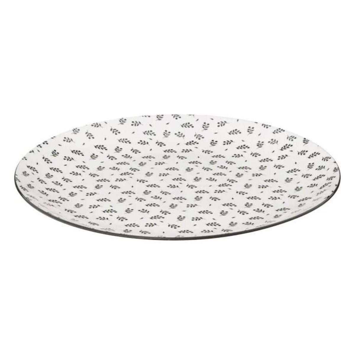 SECRET DE GOURMET Lot de 6 Assiettes Plates  Iris  26cm Beige