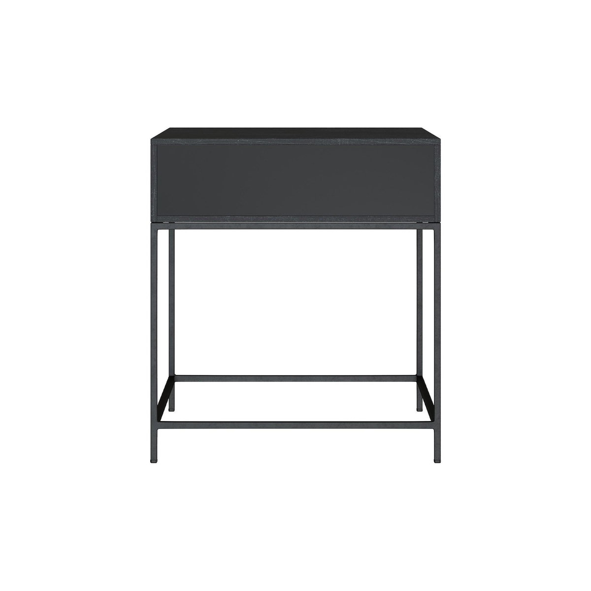 Rendez vous déco Table de chevet 1 tiroir en bois d'acacia et métal noir-Jakson