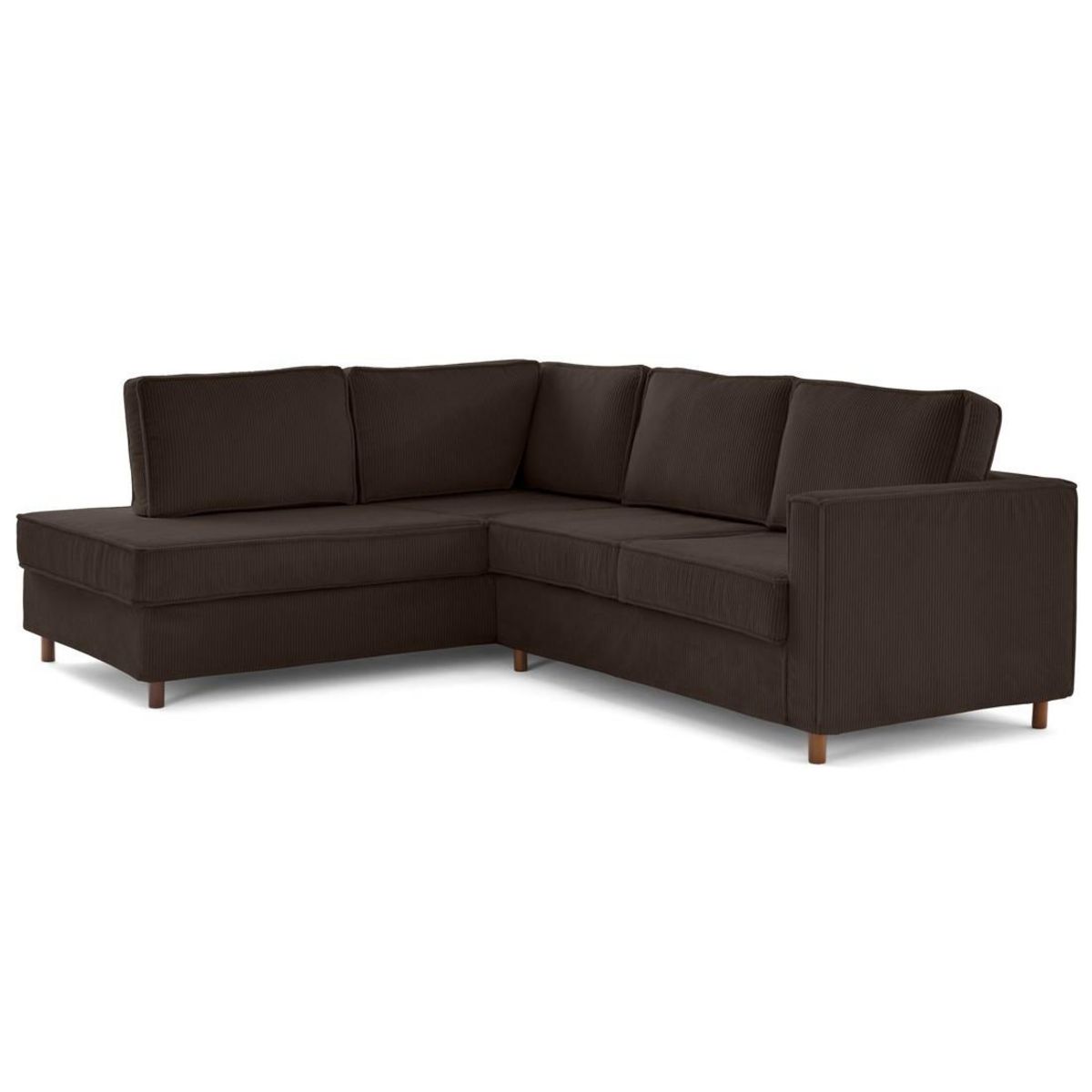 LISA DESIGN Jake - canapé déhoussable d'angle gauche 5 places en velours côtelé