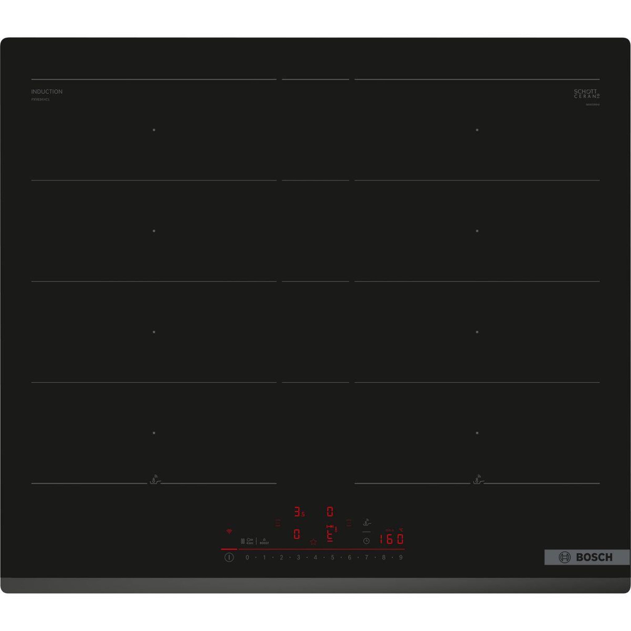 BOSCH Plaque induction PXY63KHC1E Série 6 PerfectFry Plus
