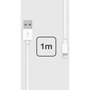Voir la diapositive 3 : ESSENTIEL B Câble Lightning vers USB 1M certifié Apple Blanc