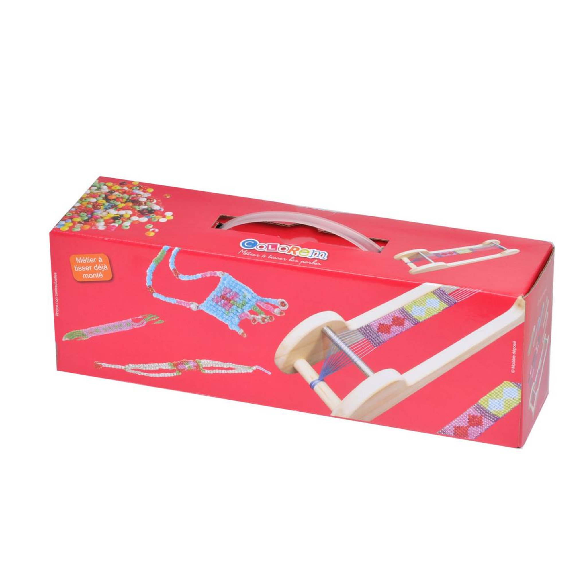 Voir la diapositive 2 : HOMEA Kit Complet  Métier à Tisser  30cm Naturel