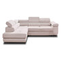 Voir la diapositive 1 : BEST MOBILIER Zaria - canapé d'angle gauche - convertible avec coffre et têtières réglables - 5 places - en velours côtelé