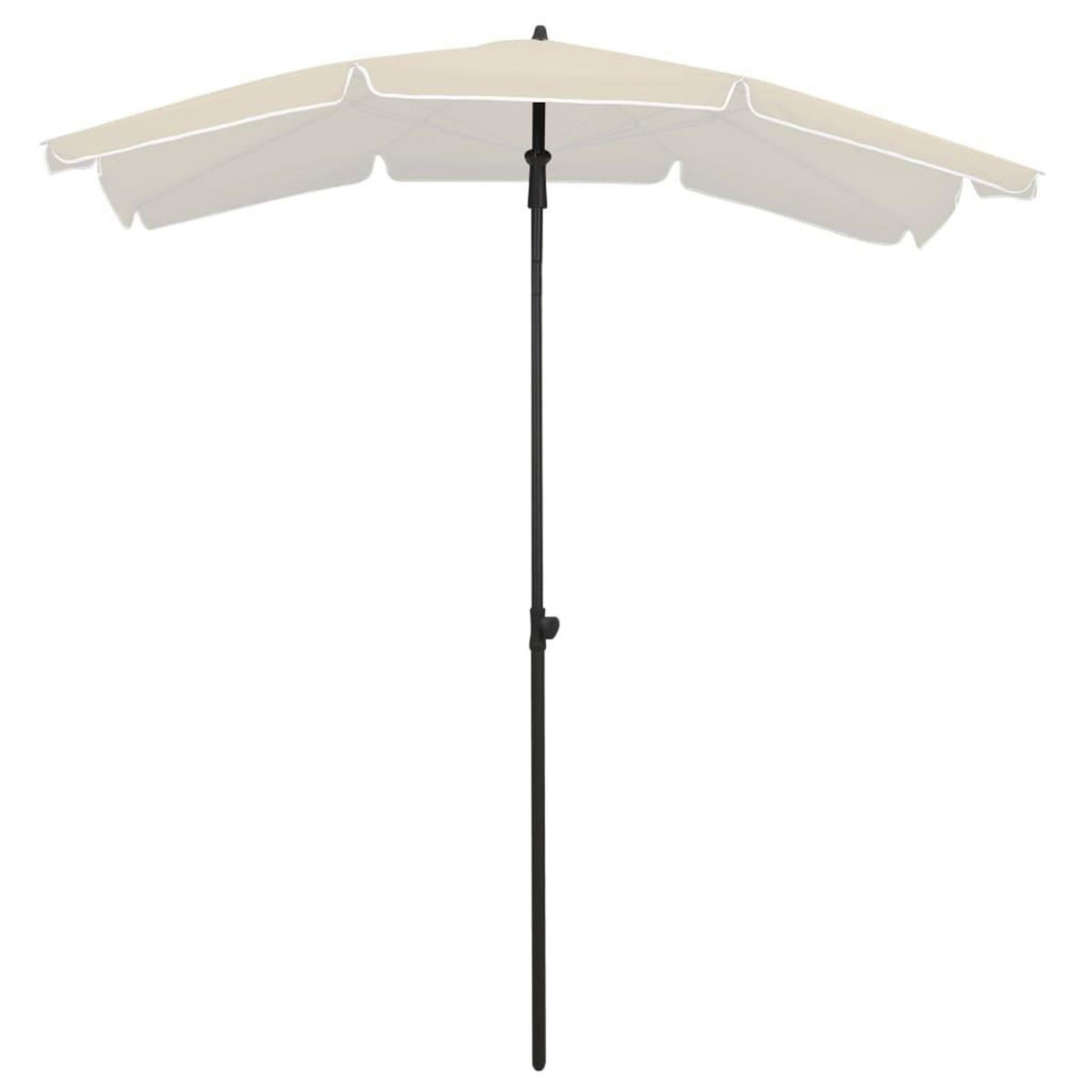 VIDAXL Parasol de jardin avec mat 200x130 cm sable