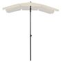 Voir la diapositive 2 : VIDAXL Parasol de jardin avec mat 200x130 cm sable