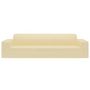 Voir la diapositive 3 : VIDAXL Housse extensible de canape 4 places Creme Jersey de polyester