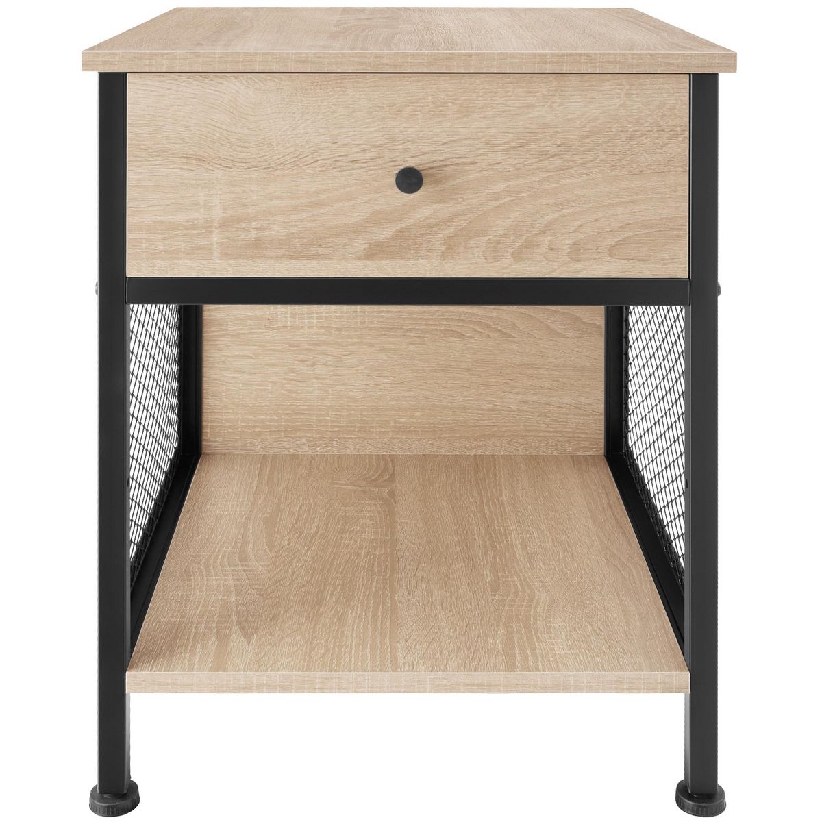 tectake Table de chevet Style industriel 45 x 46 x 555 cm