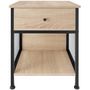 Voir la diapositive 2 : tectake Table de chevet Style industriel 45 x 46 x 555 cm