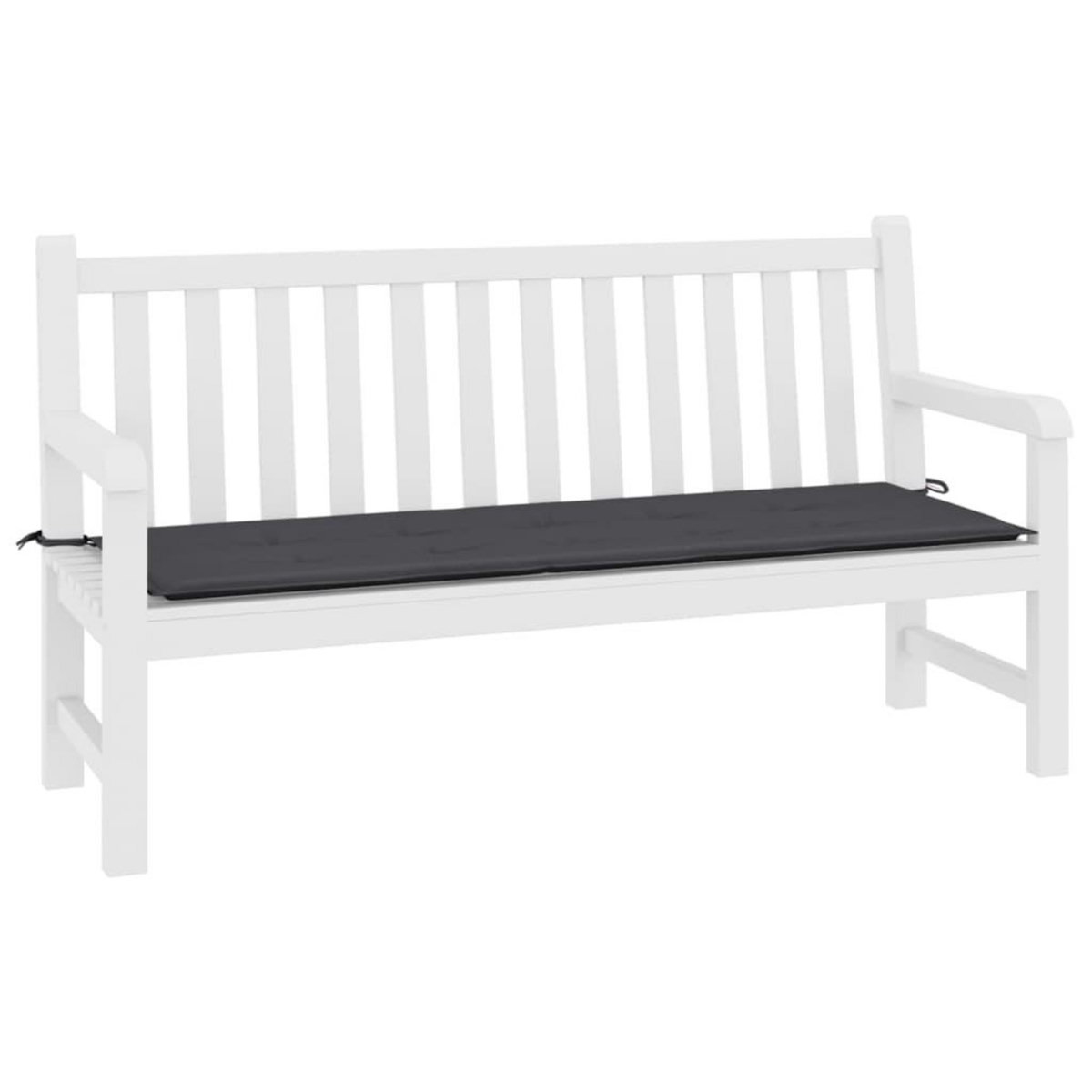 VIDAXL Coussin de banc de jardin anthracite 200x50x3 cm tissu oxford