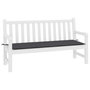 Voir la diapositive 3 : VIDAXL Coussin de banc de jardin anthracite 200x50x3 cm tissu oxford