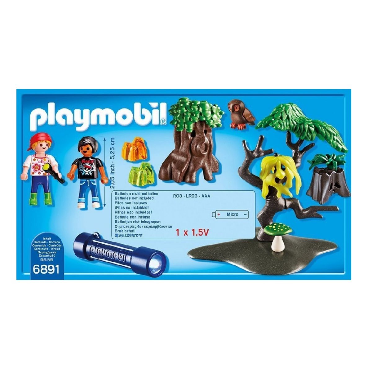 PLAYMOBIL 6891 - Enfants avec végétation et lampe torche 