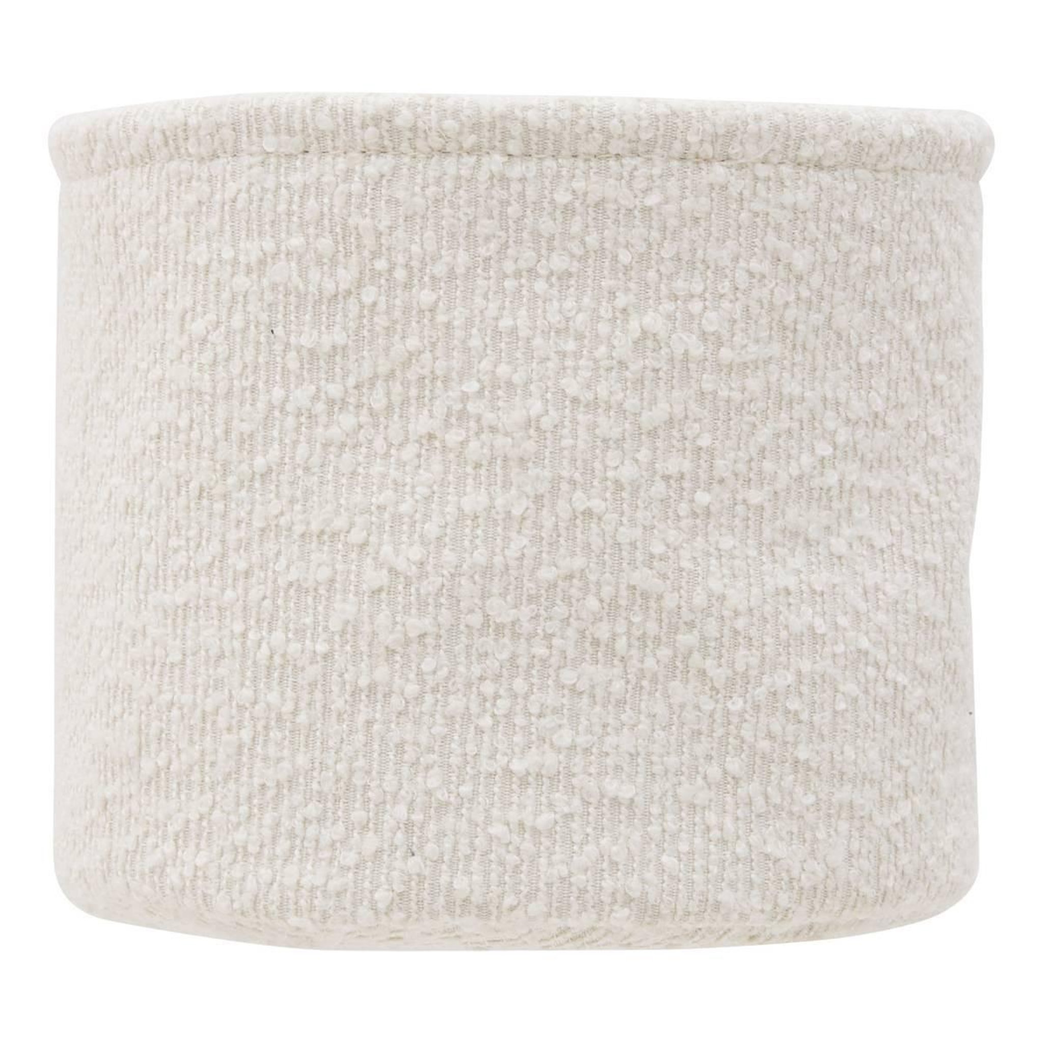 Voir la diapositive 6 : FIVE Lot de 3 Paniers de Rangement Bouclette  Yla  18cm Blanc