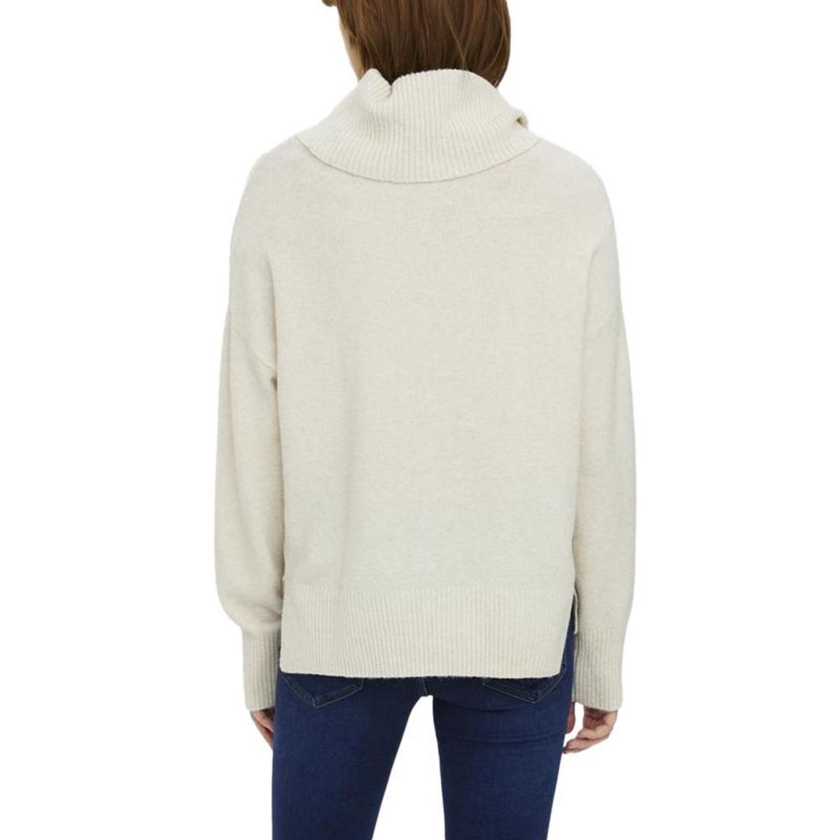 Vero Moda Pull écru Femme Vero Moda Doffy Birch