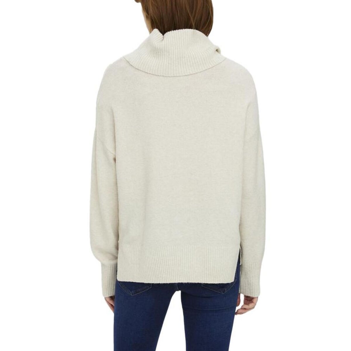 Vero Moda Pull écru Femme Vero Moda Doffy Birch