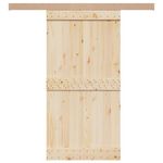 VIDAXL Kit de quincaillerie de porte coulissante alliage d'aluminium