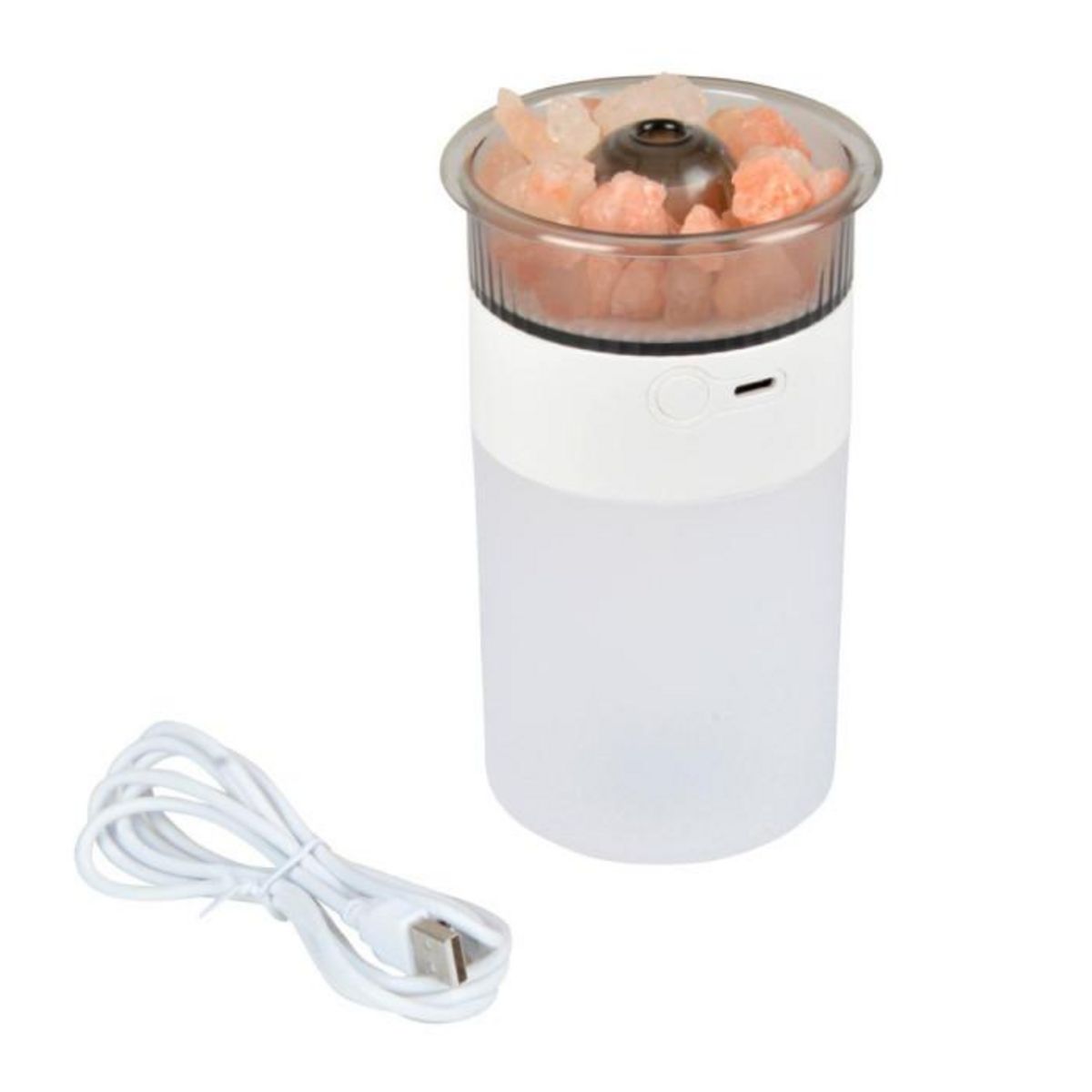 Paris Prix Diffuseur d'Aromes Pierres de Sel  Himalaya  250ml Blanc