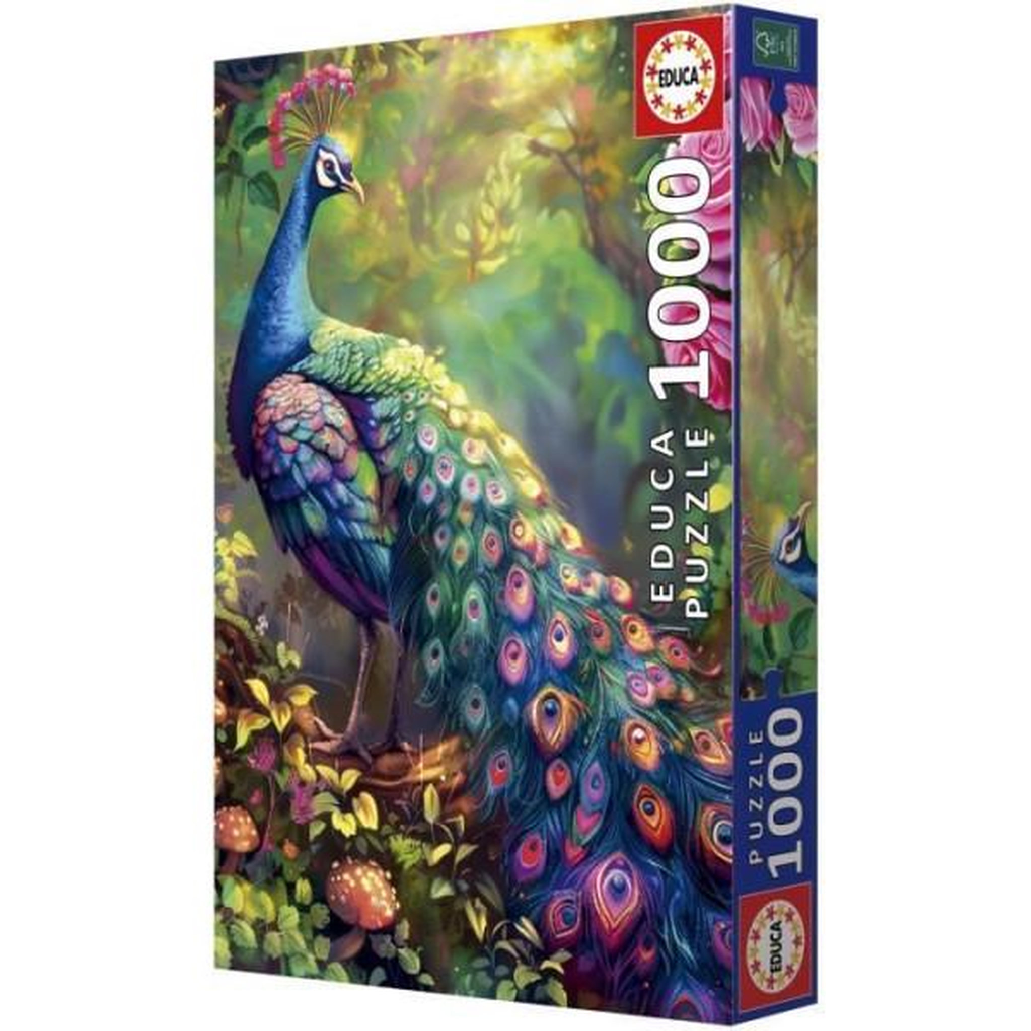Voir la diapositive 3 : EDUCA Puzzle - educa - jardin de paons - 1000 pieces - 68x48 cm - pour adultes a partir de 12 ans
