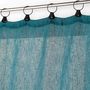 Voir la diapositive 2 : Paris Prix Rideau Voilage à Anneaux  Linka  140x240cm Bleu