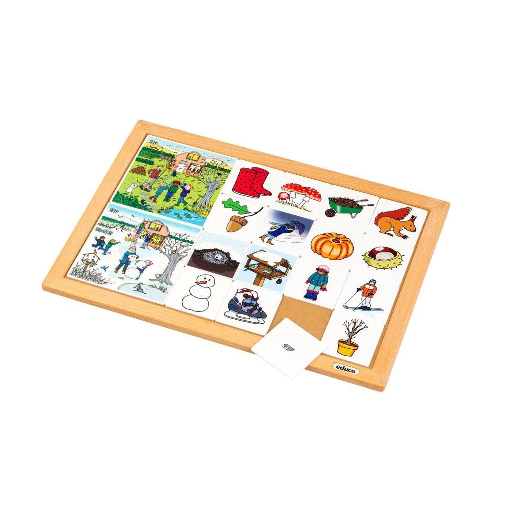 Voir la diapositive 2 : EDUCO Jeu d'images - automne et hiver