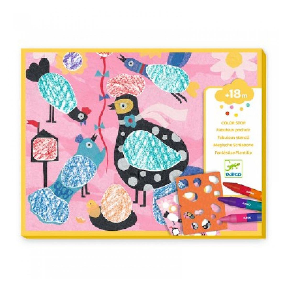 Djeco Piou piou  and  co coffret de coloriage