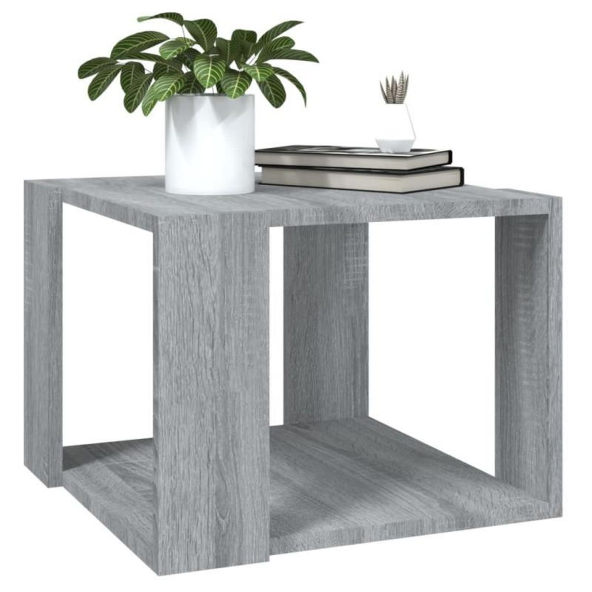 VIDAXL Table basse Sonoma gris 40x40x30 cm Bois d ingénierie
