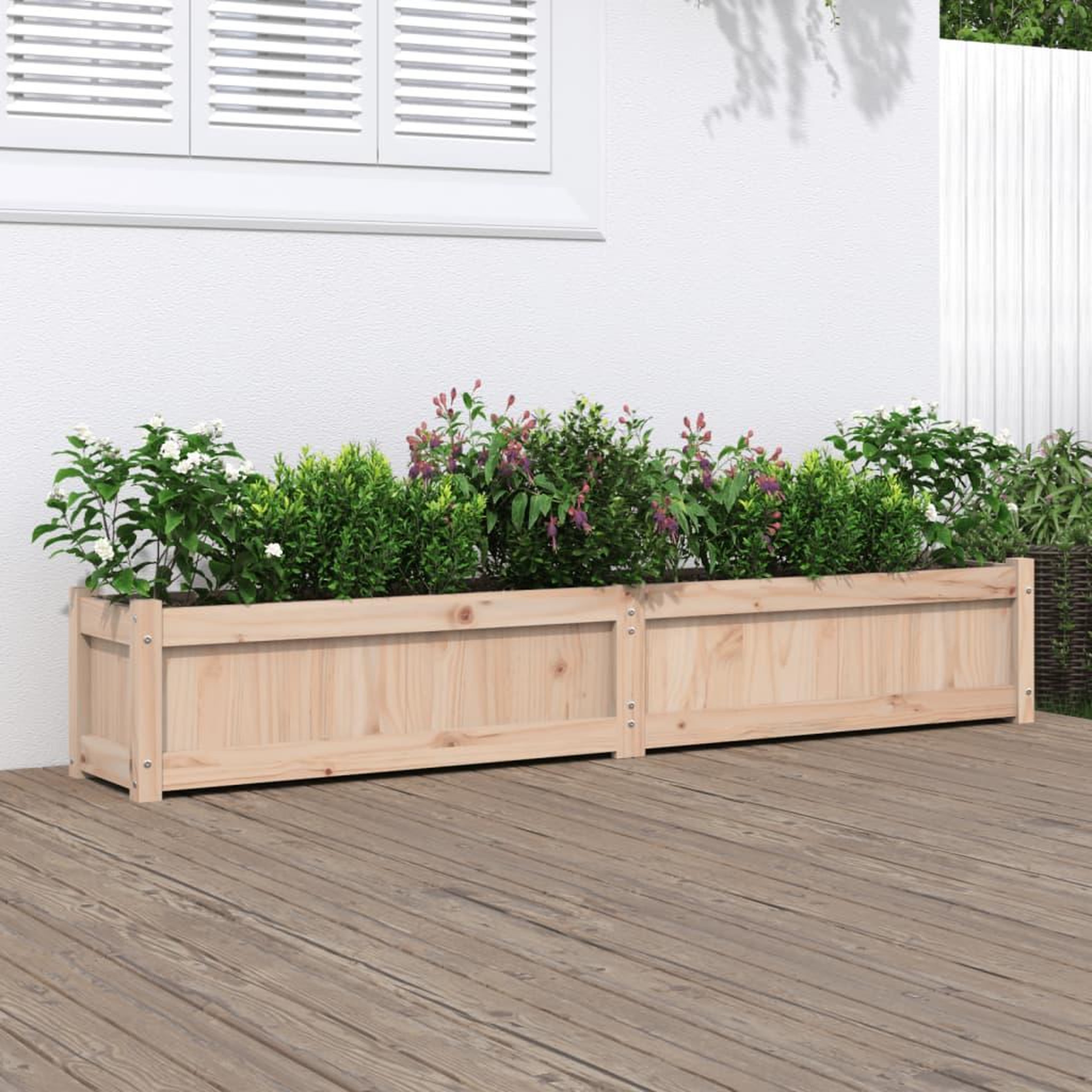 VIDAXL Jardiniere 180x31x31 cm bois de pin massif