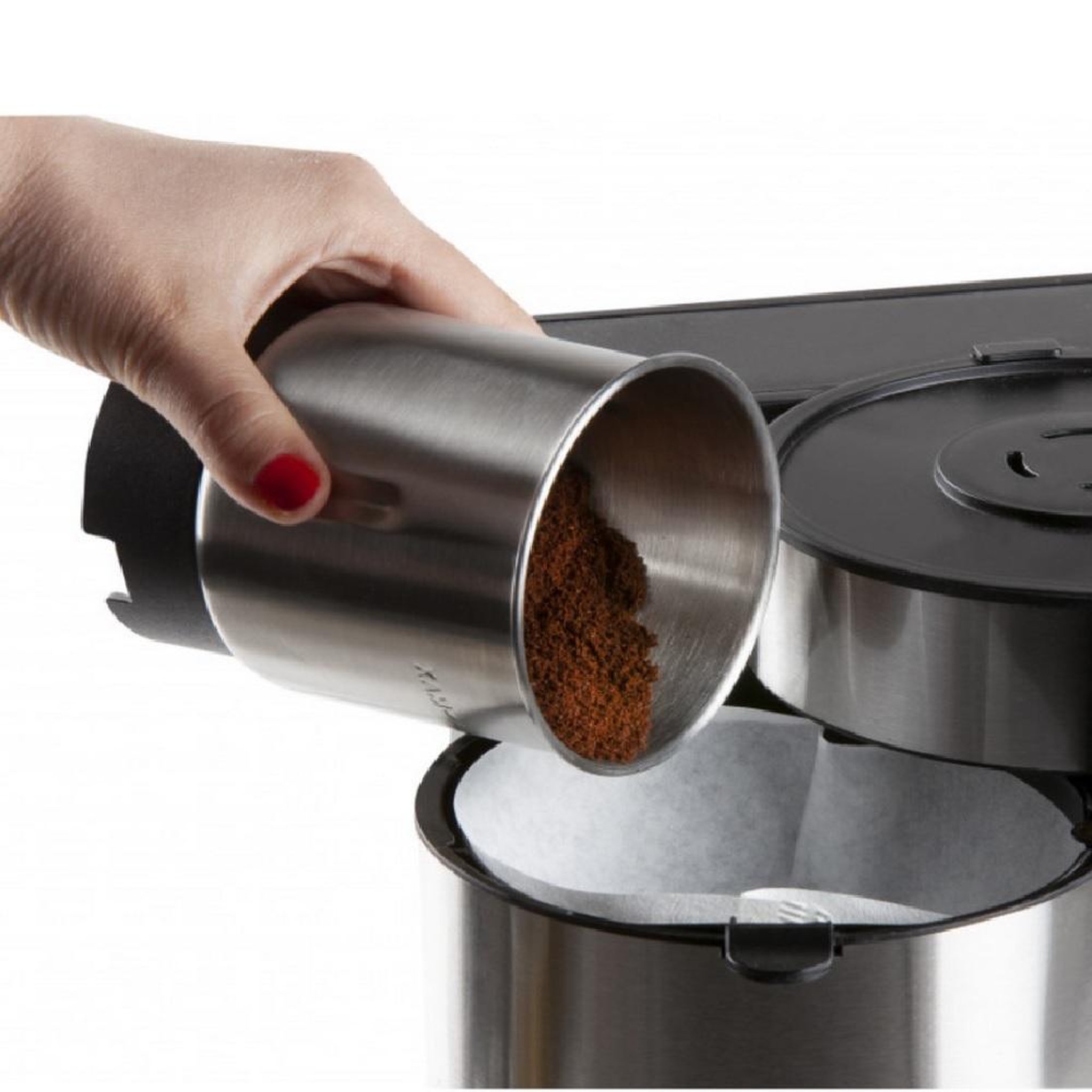 Voir la diapositive 2 : Domo Moulin à café 110g 300w, inox - do723k