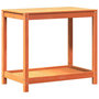 Voir la diapositive 2 : VIDAXL Table de rempotage avec etagere cire marron bois massif de pin