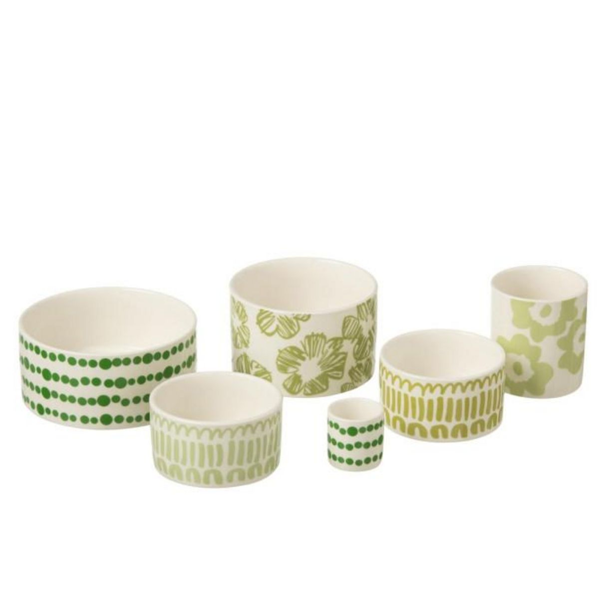 Paris Prix Service Apéritif 7 Pièces  Fiesta Sud  30cm Vert