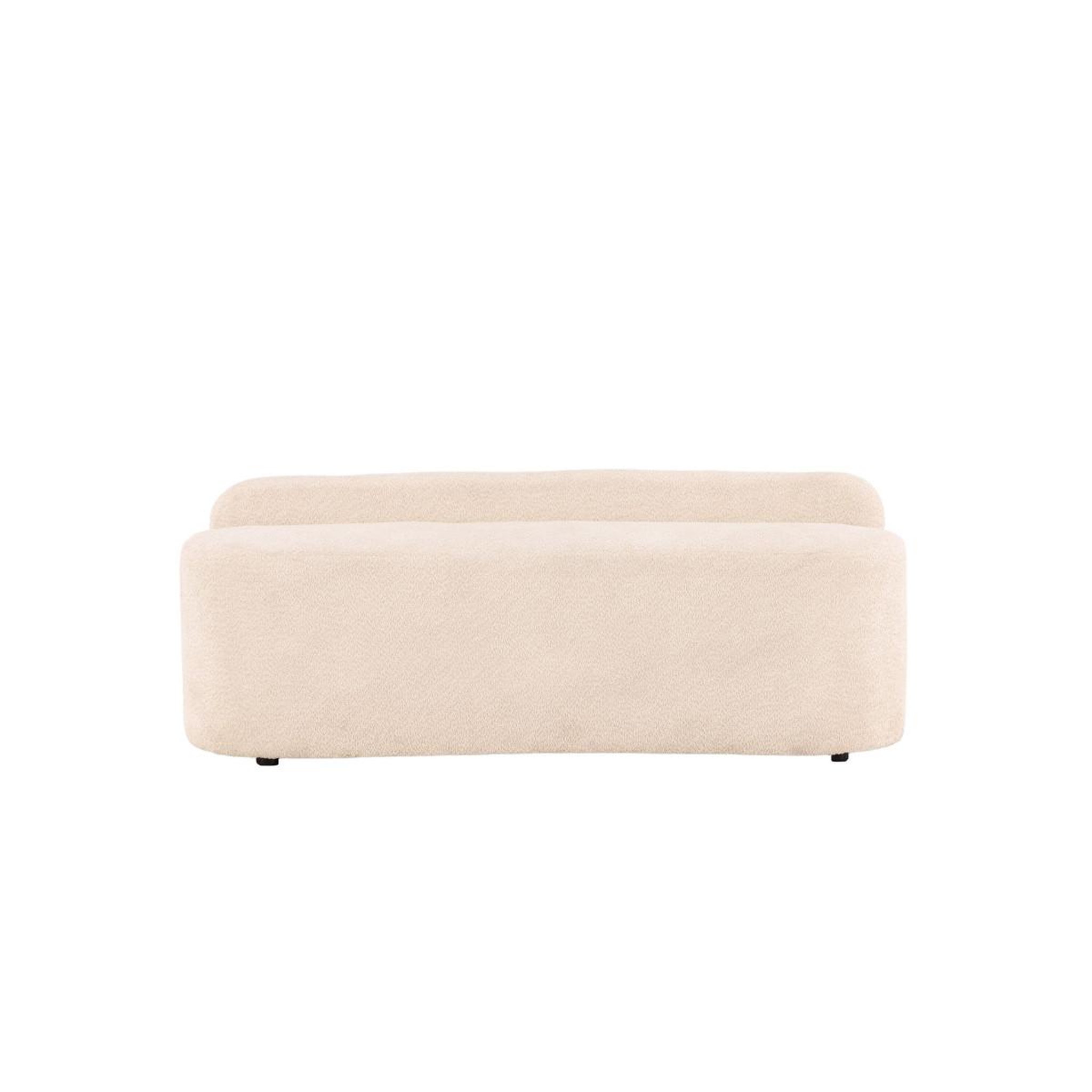 Voir la diapositive 2 : Paris Prix Canapé 2 places bouclette  pocatello  160cm blanc