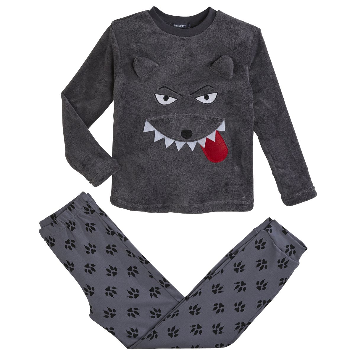 INEXTENSO Pyjama en peluche manches longues garçon