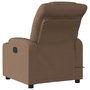 Voir la diapositive 5 : VIDAXL Fauteuil inclinable de massage electrique marron tissu