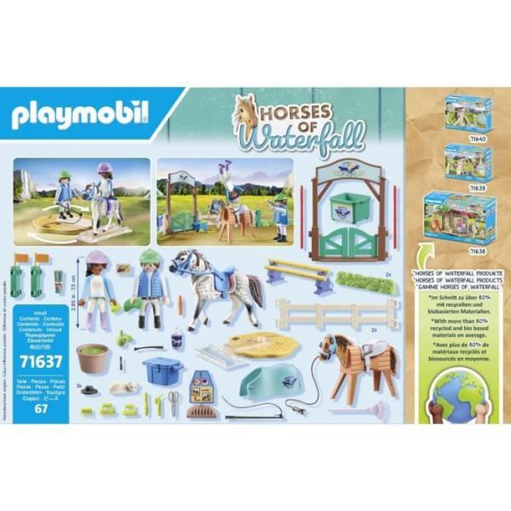 Voir la diapositive 6 : PLAYMOBIL PLAYMOBIL 71637 Arene d'équitation, Horses of Waterfall, 67 pieces, Des 5 ans