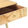 Voir la diapositive 5 : VIDAXL Bureau avec tiroirs 100x55x75 cm bois solide de manguier