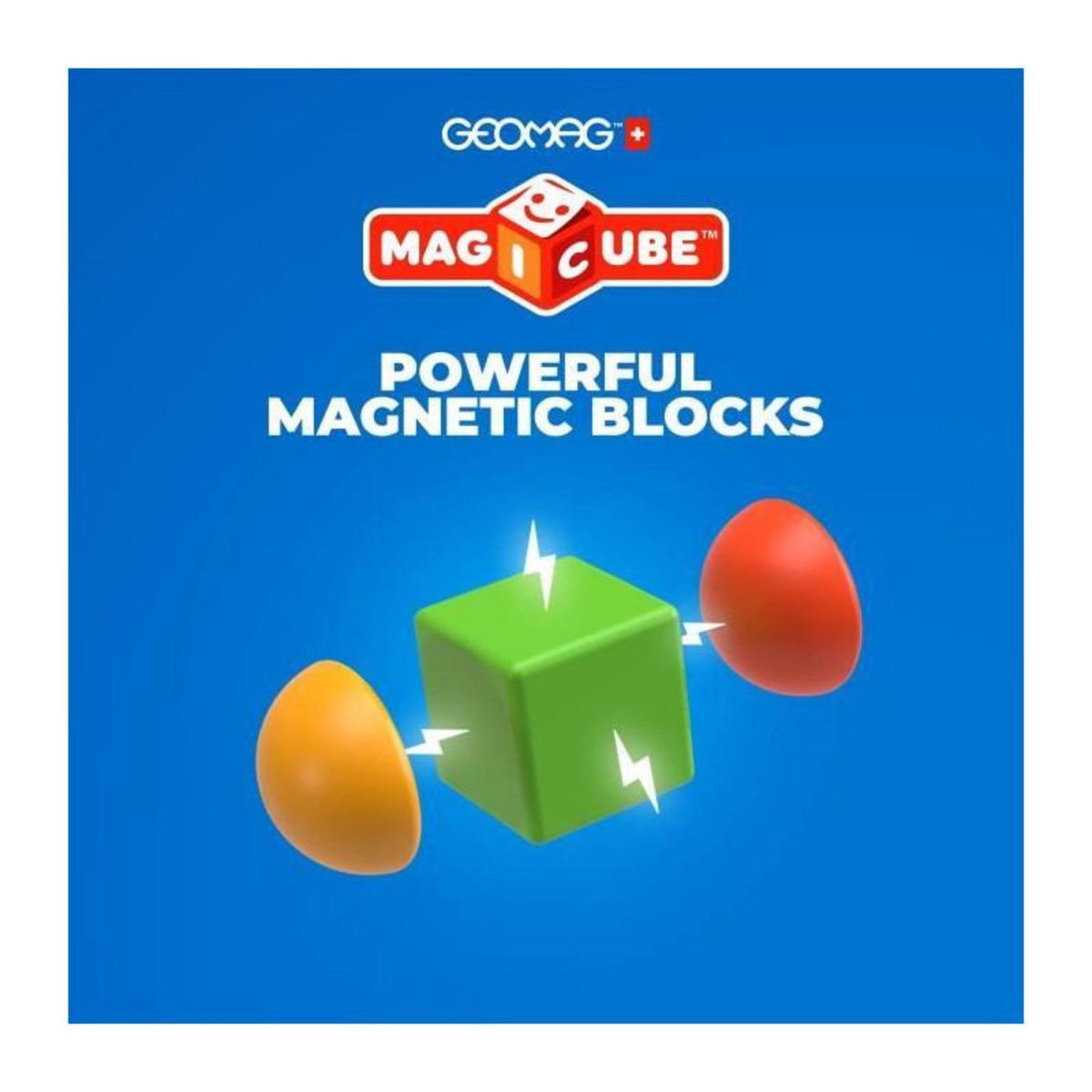 Geomag Blocs magnétiques - GEOMAG - Magicube 061 - 8 pieces - Empilables - Plastique recyclé
