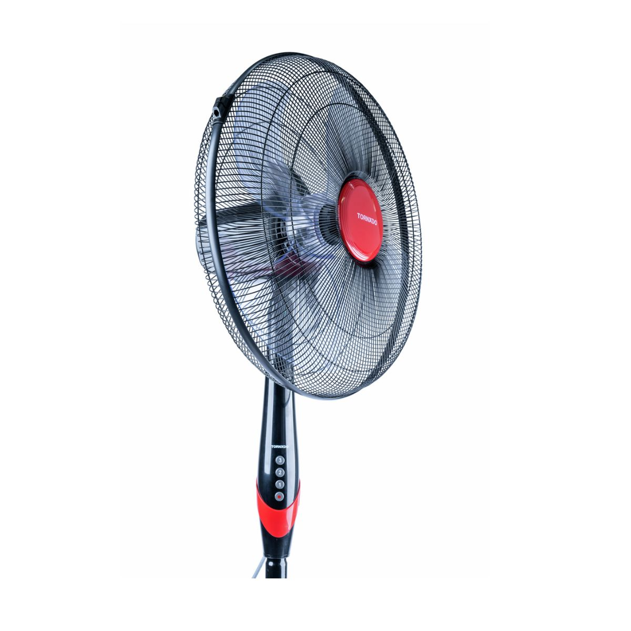 Voir la diapositive 2 : TORNADO Ventilateur sur pied rouge/noir – Tornado EFS‑111M