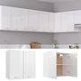 Voir la diapositive 2 : VIDAXL Armoire suspendue Blanc brillant 60x31x60 cm Bois d'ingenierie