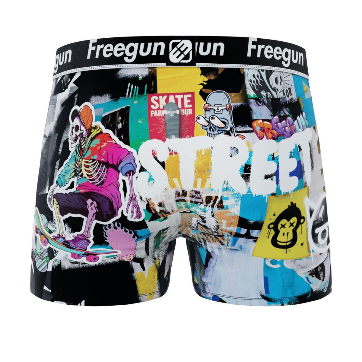 FREEGUN Lot de 3 boxers homme Pop Summer Art