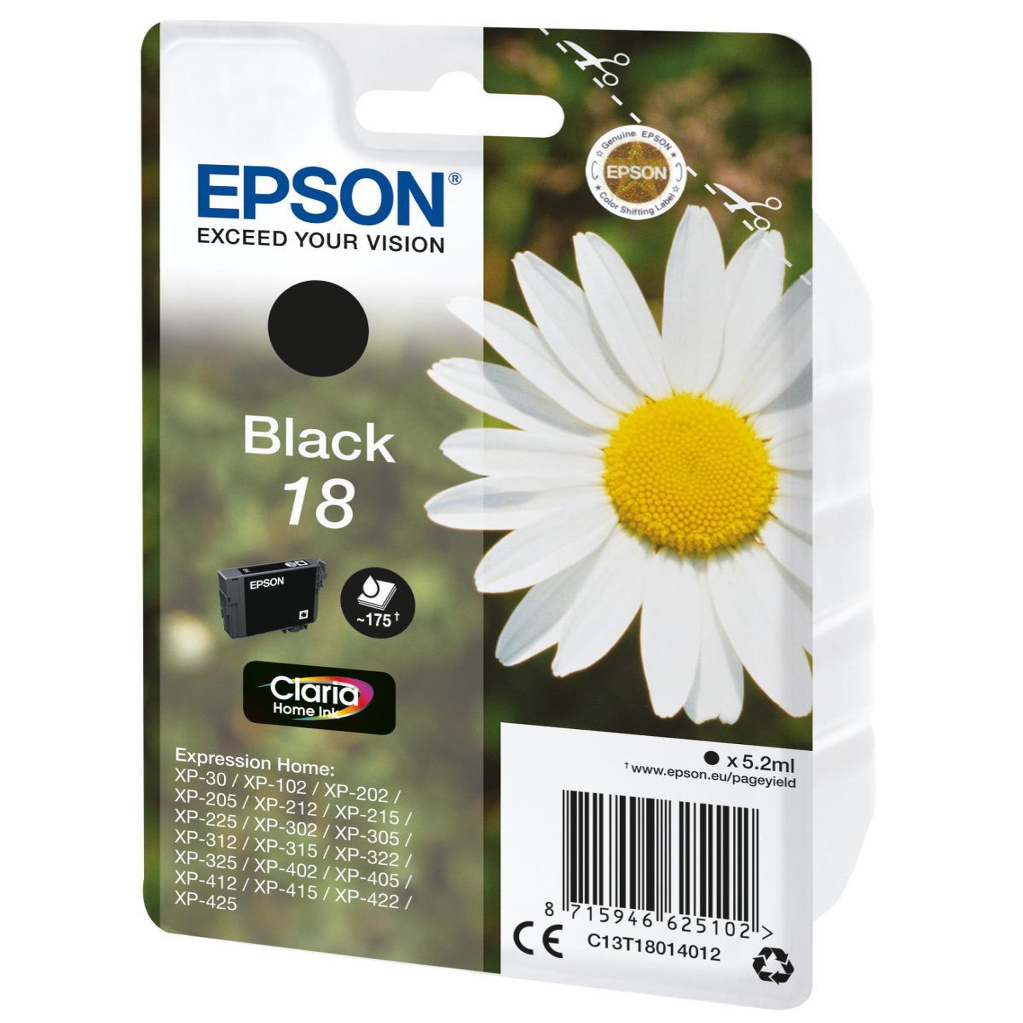 Voir la diapositive 3 : Epson EPSON Cartouche T1801 - Paquerette - Noir
