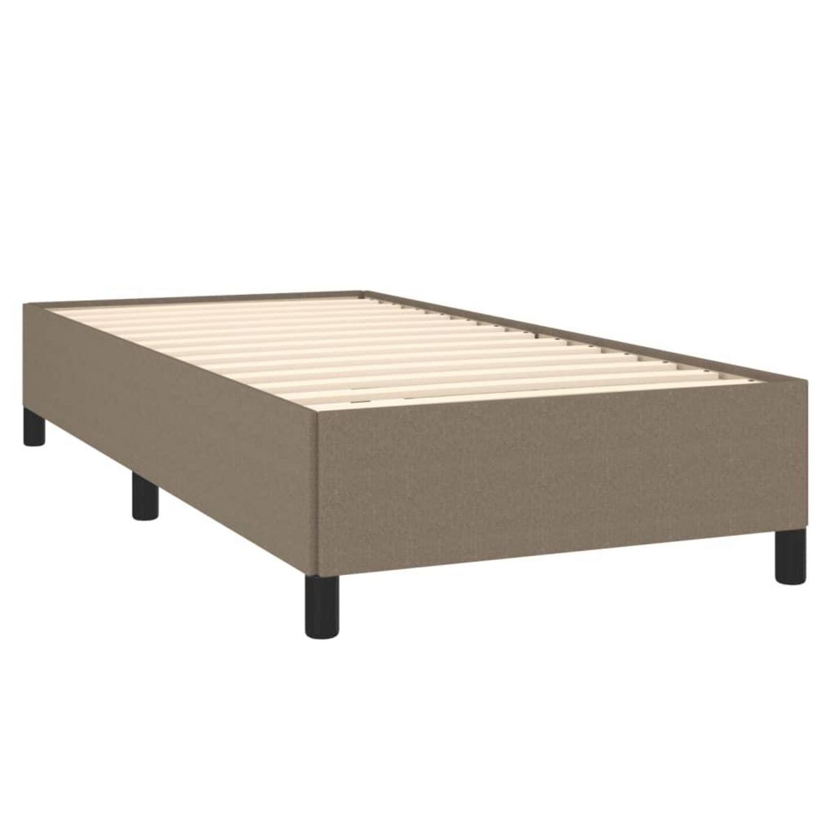 VIDAXL Cadre de lit sans matelas taupe 90x190 cm tissu