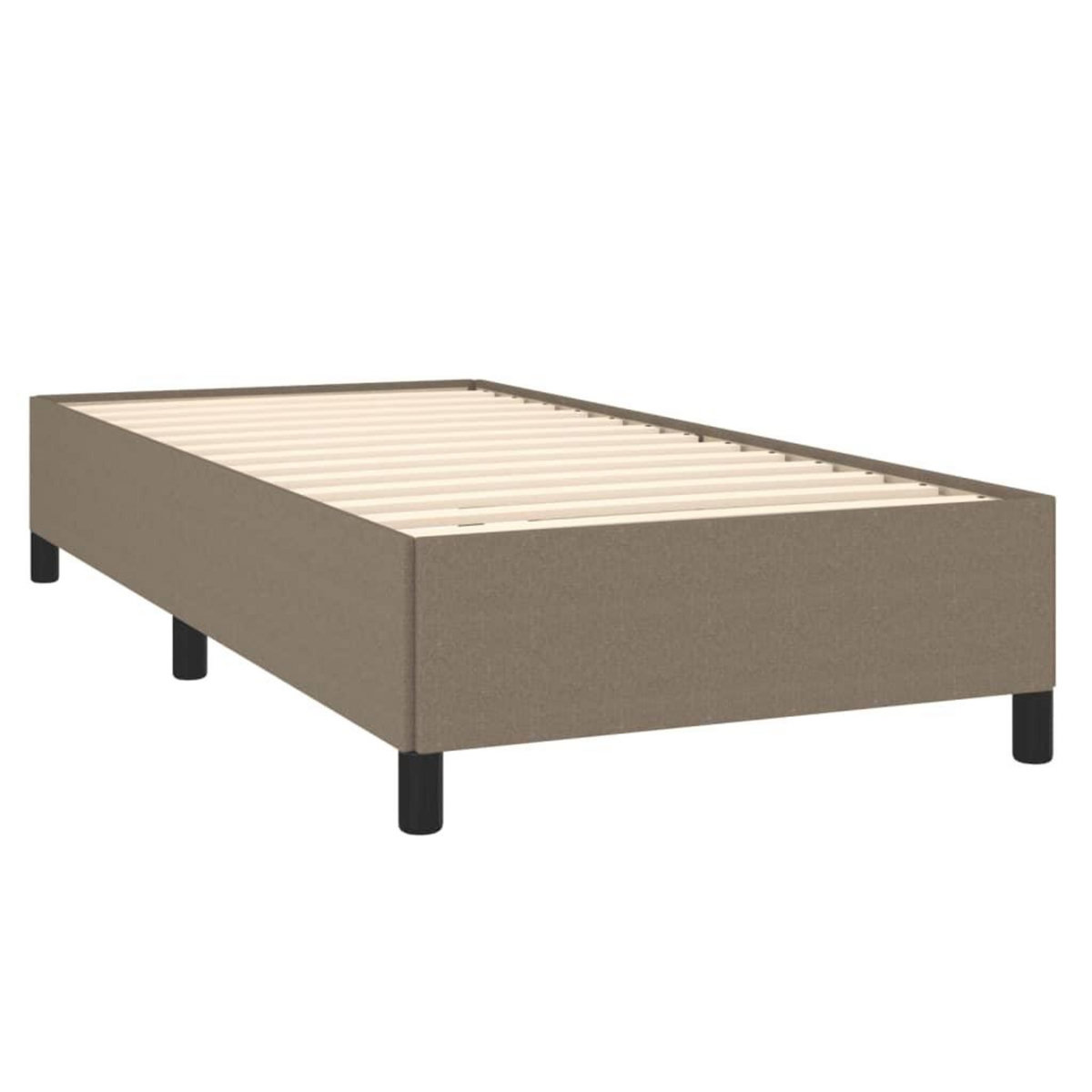 VIDAXL Cadre de lit sans matelas taupe 90x190 cm tissu