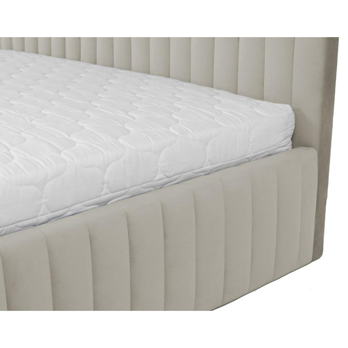 BEST MOBILIER Stuart - lit coffre - 160x200 cm - sommier inclus - en velours